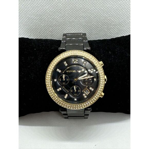 Michael Kors Parker MK6107 Womens Black Stainless Steel Analog Dail Watch JNA440 main image 11